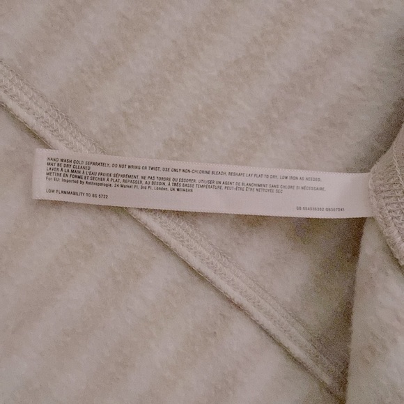 Saturday Sunday | Anthropologie | Elise Blanket, Fringed Draped Open Cardigan - Picture 5 of 8